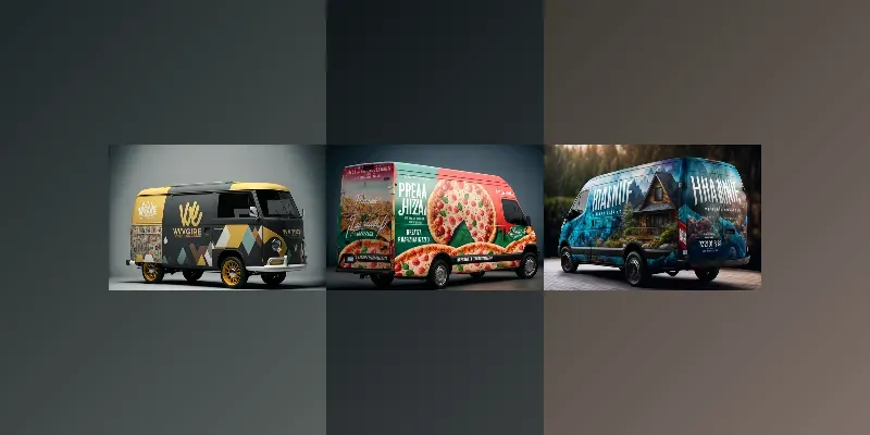 Van Wrap Designs For Businesses generated by undefined