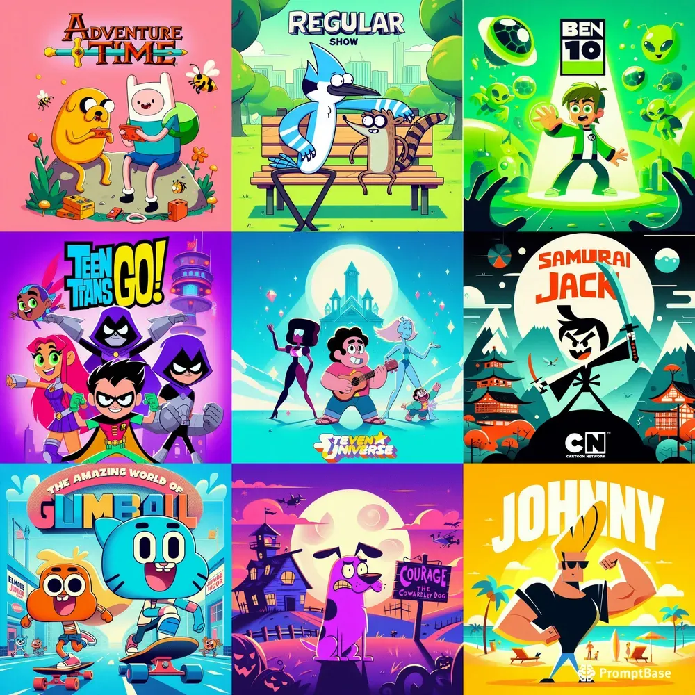 Cartoon Network Shows Posters Makers