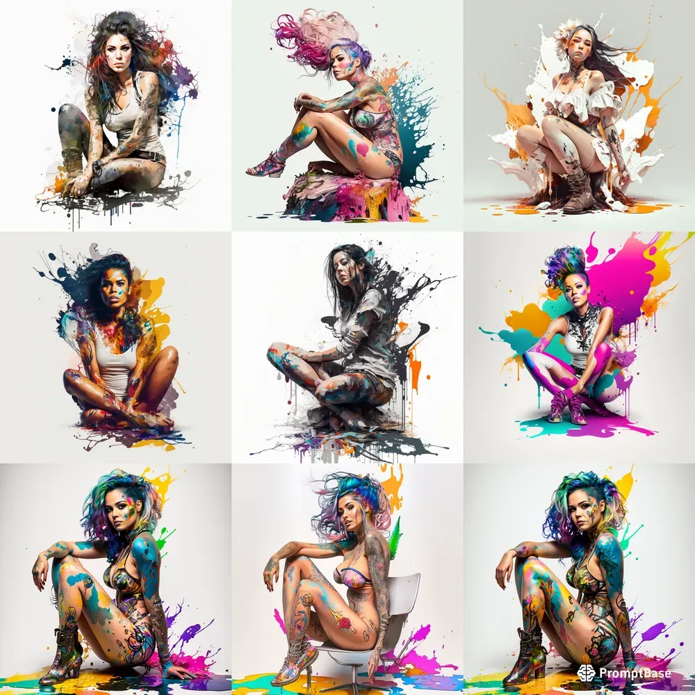 Colorful Women Illustrations