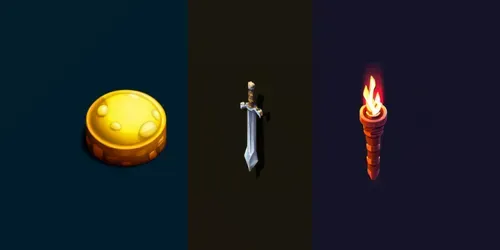 Darkest Dungeon Style Game Assets generated by dalle