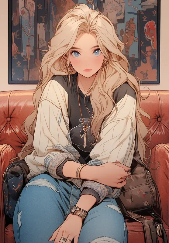 Cartoon Realism Dreamy Women Portraits