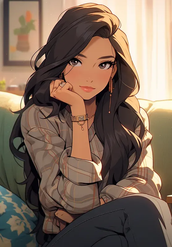 Cartoon Realism Dreamy Women Portraits