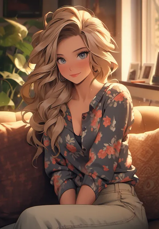 Cartoon Realism Dreamy Women Portraits