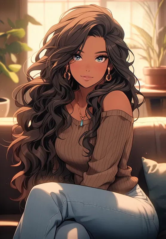 Cartoon Realism Dreamy Women Portraits