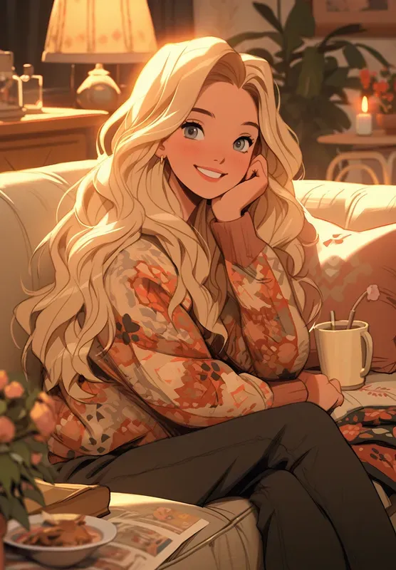 Cartoon Realism Dreamy Women Portraits