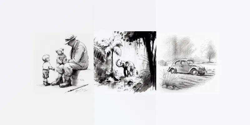 Old Sketches generated by undefined