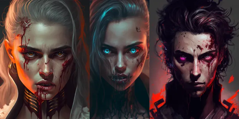 Futuristic Horror Characters generated by undefined