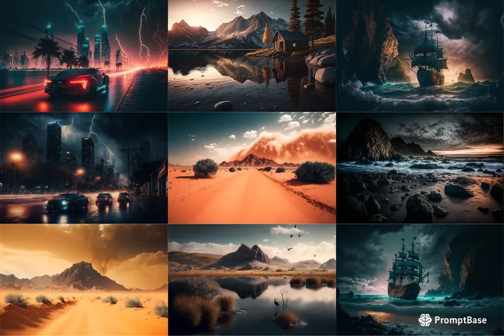 Dramatic Landscape Scene Photographs