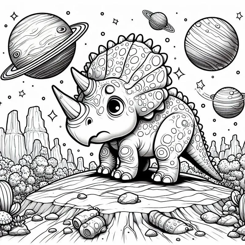 Dinosaur Coloring Drawings