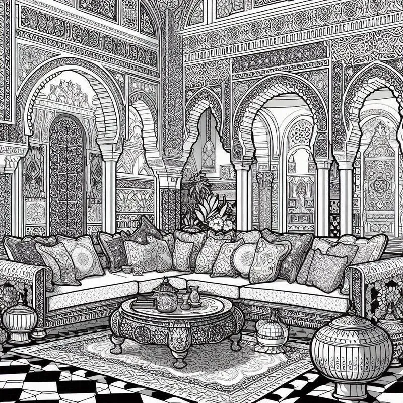 Mansion Coloring Papers
