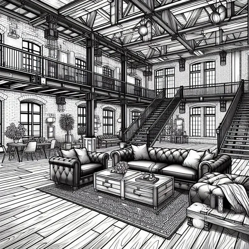 Mansion Coloring Papers