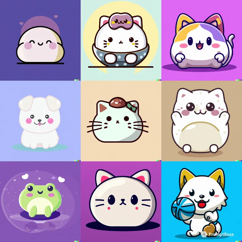Kawaii Cartoon Illustrations
