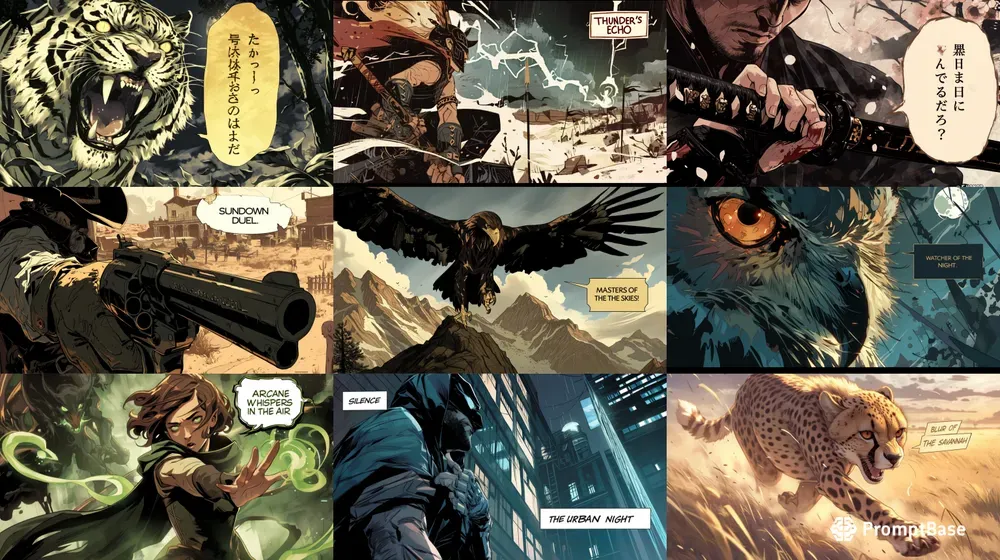 Close Up Comic Manga Art Style