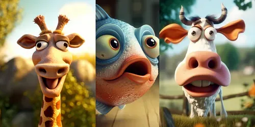 Funny Animals Renders generated by midjourney