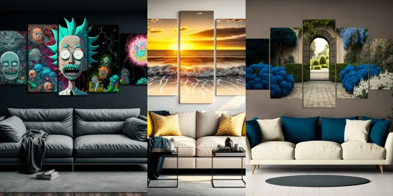 Stunning Multi-panel Canvas Designs generated by undefined