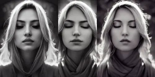Realistic Blonde Female generated by midjourney