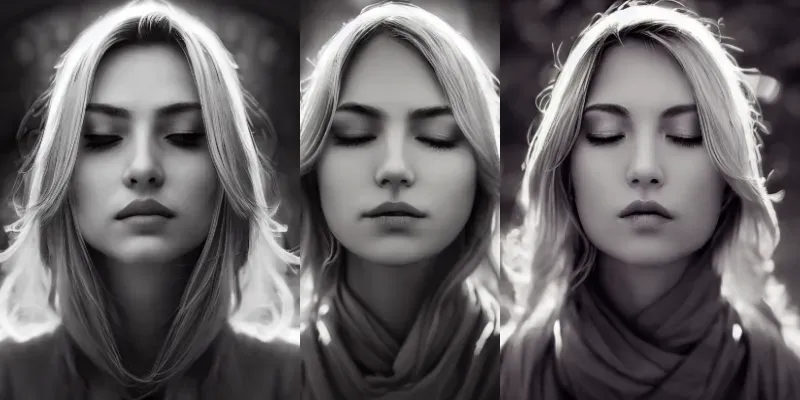 Realistic Blonde Female generated by undefined