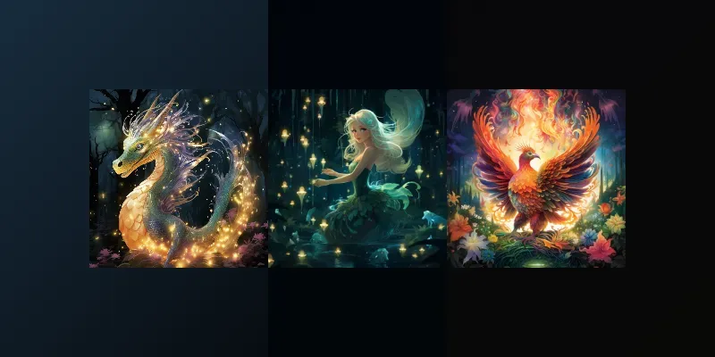 Whimsical Fairy Tale Creatures generated by undefined