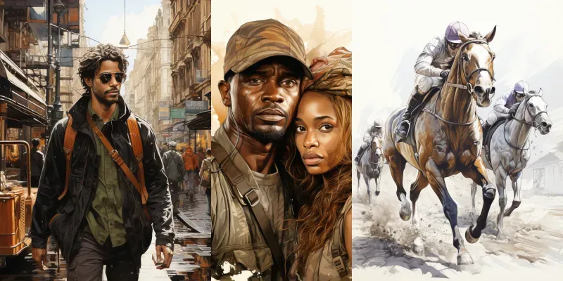 Detailed 2D Digital Line Art In Comic Books generated by undefined