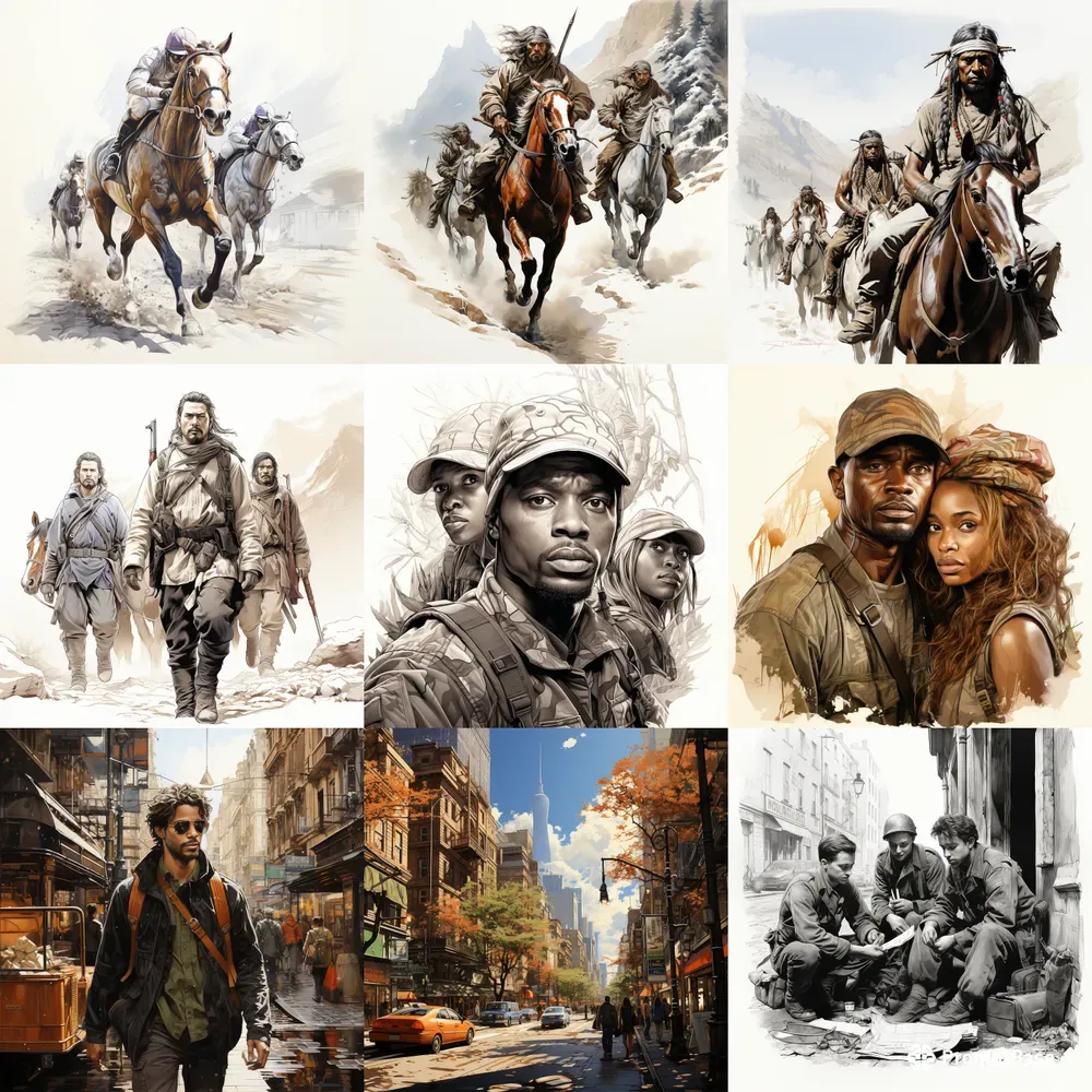 Detailed 2D Digital Line Art In Comic Books