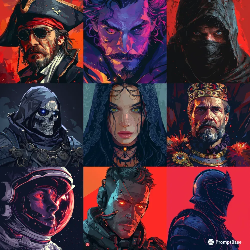 Fictional Game Characters Portraits