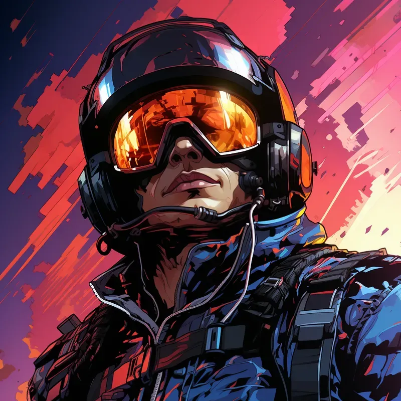 Scifi Cyberpunk Neon Comic Book Art