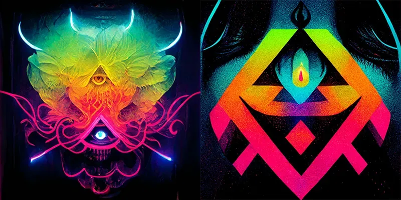 Retro Futuristic Design Elements generated by undefined