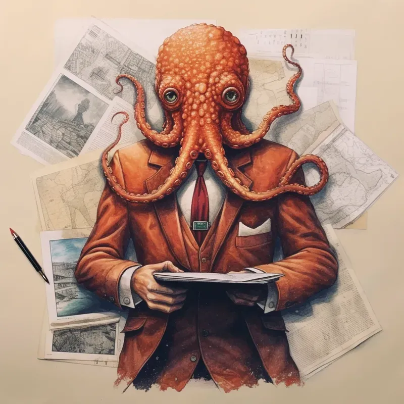 Whimsical Drawings Of Animals In Clothes