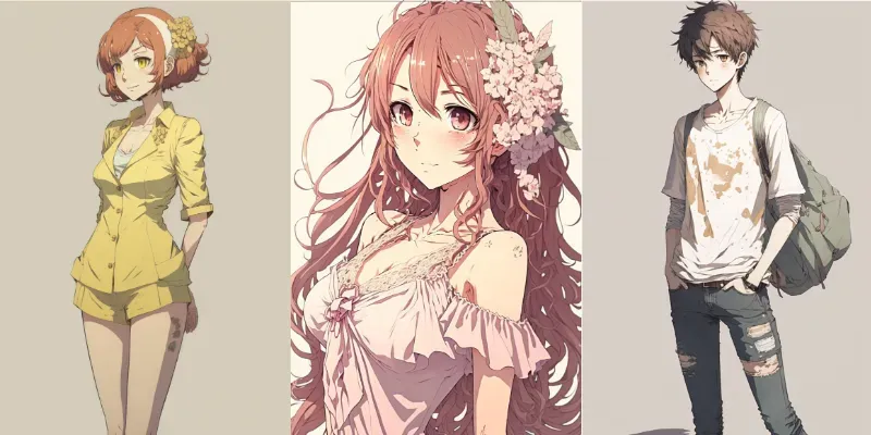 Shojo Anime Characters generated by undefined