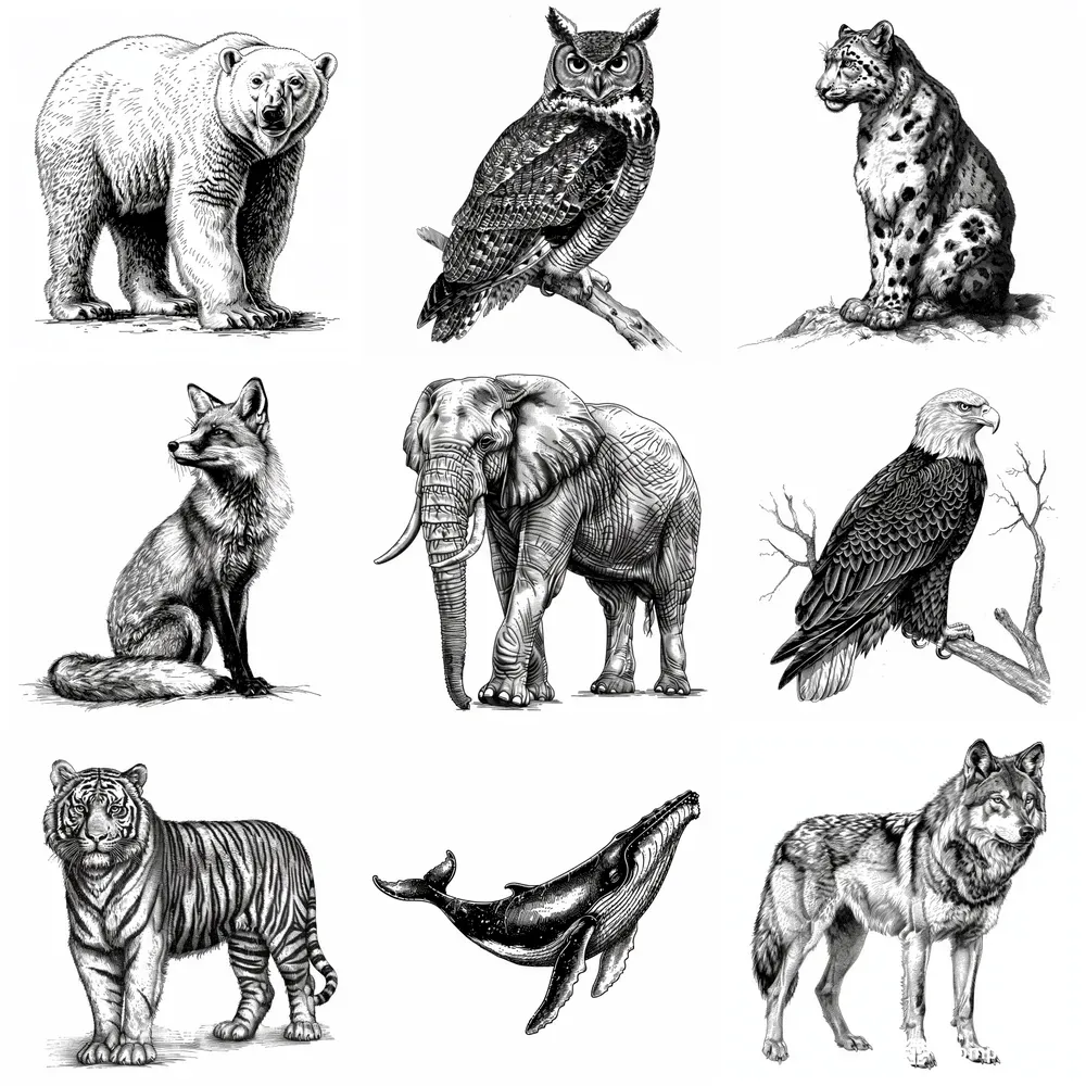 Vintage Animal Engravings