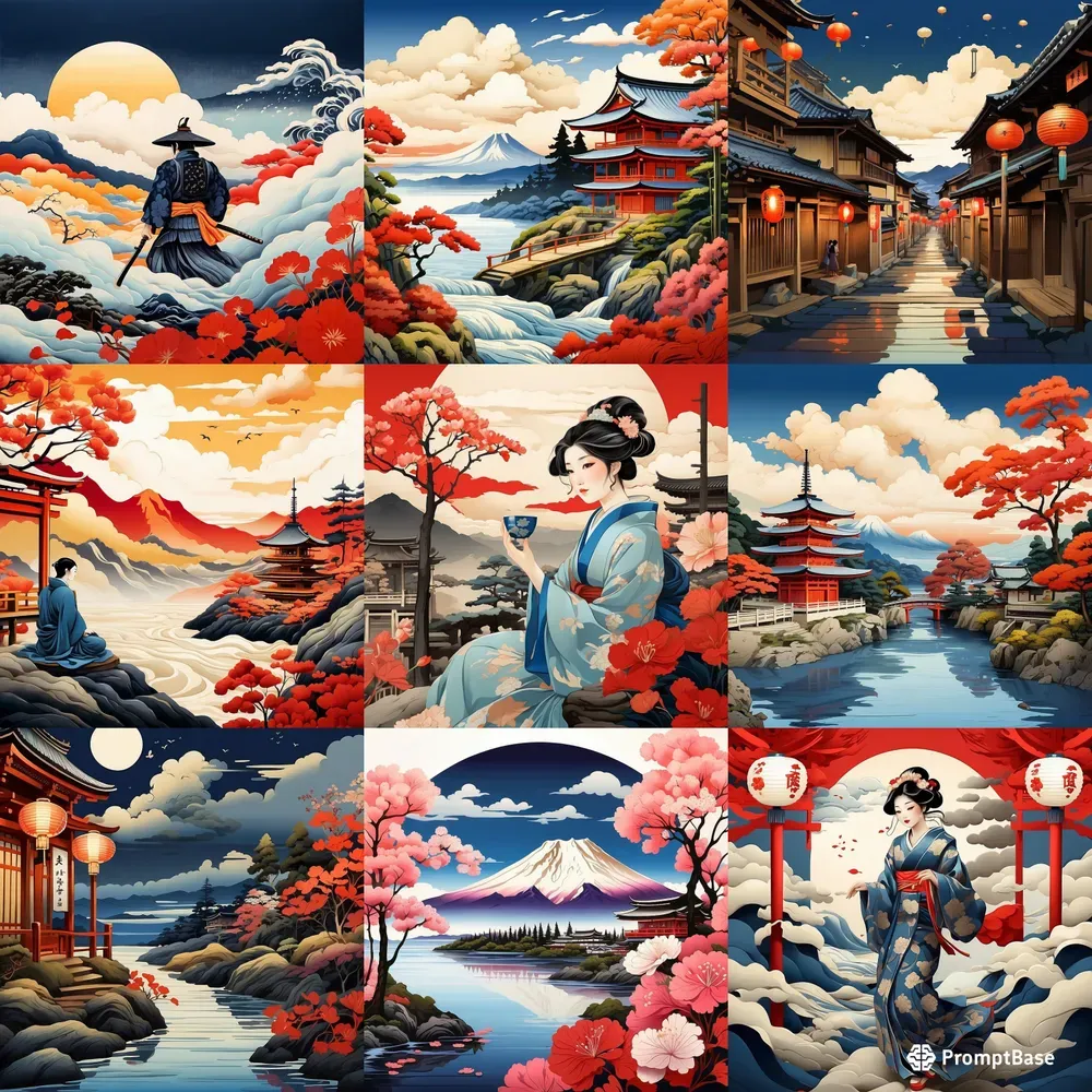 Ancient Japanese Painting Art