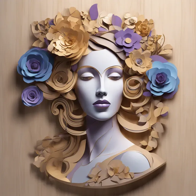 Cubist Wood Sculptures