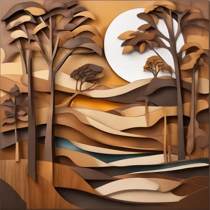 Cubist Wood Sculptures