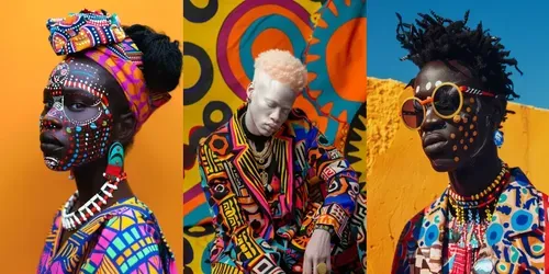Afro Neotraditional Fashion generated by midjourney