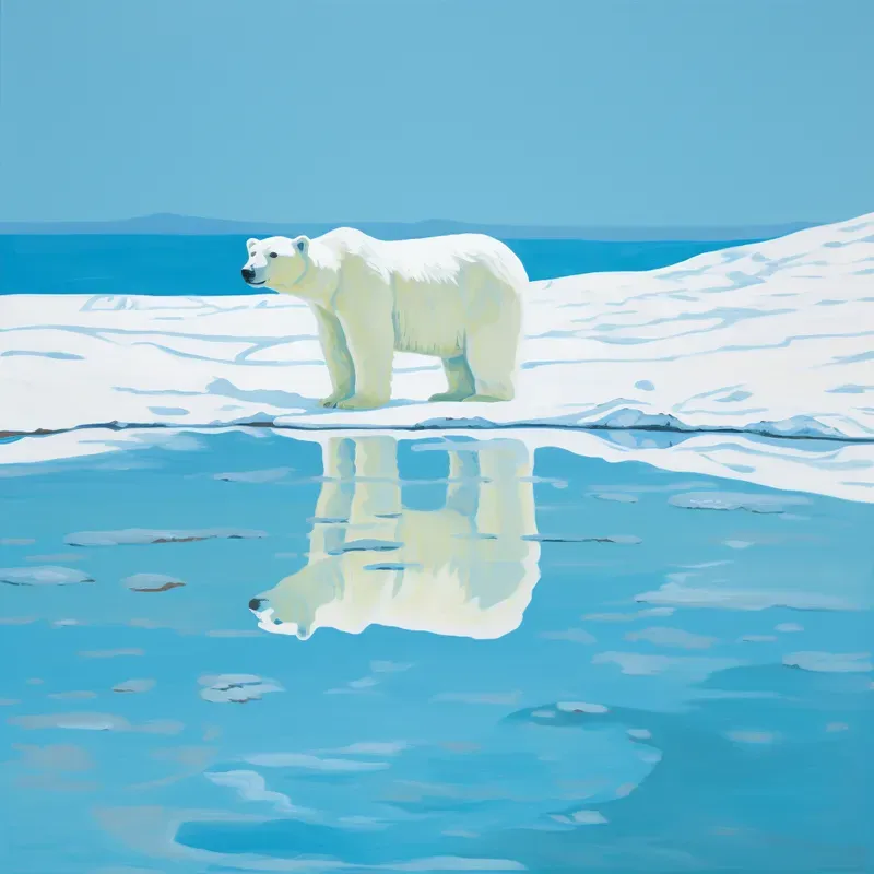 David Hockney Style Paintings
