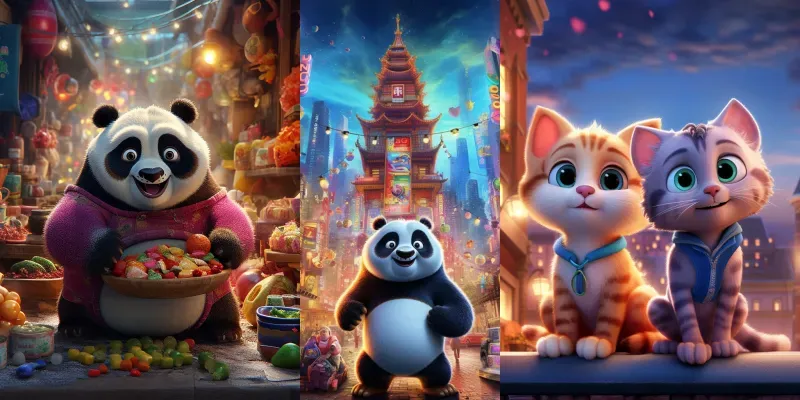 Animatoon Whimsical Wonders 3D Cartoons generated by undefined