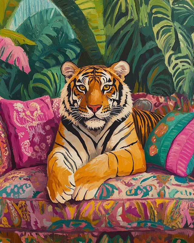 Tropical Retreat Oil Paintings