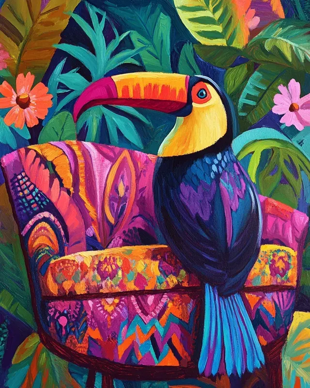 Tropical Retreat Oil Paintings