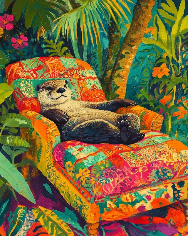 Tropical Retreat Oil Paintings