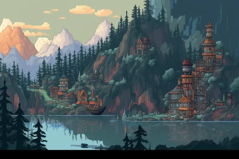 16 Bit Pixel Art Desktop Wallpapers