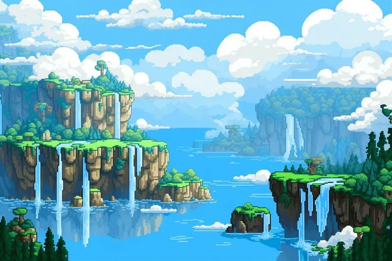 16 Bit Pixel Art Desktop Wallpapers