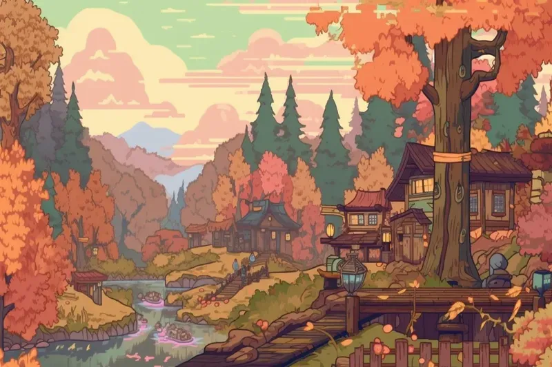 16 Bit Pixel Art Desktop Wallpapers