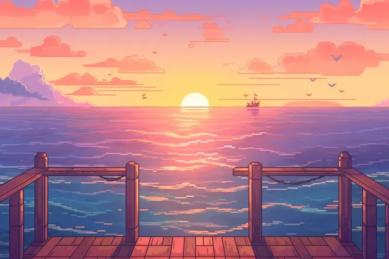 16 Bit Pixel Art Desktop Wallpapers