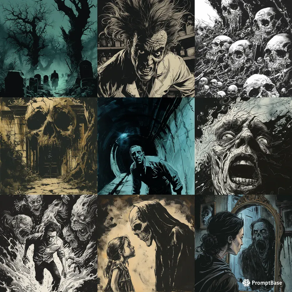 Terror Comic Illustrations