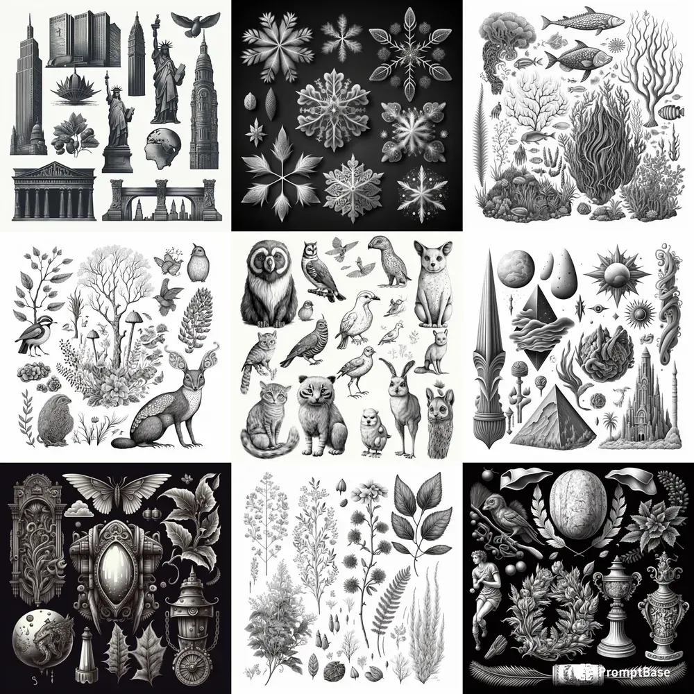 Any Subject Pencil Drawing Illustration Sets
