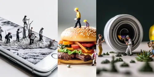 Miniature Art Worlds generated by midjourney