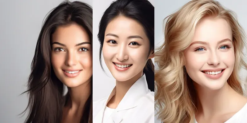 Smiling Beauty Stock Photos generated by undefined