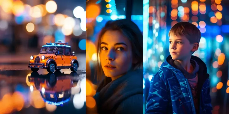 Bokeh City Portraits generated by undefined