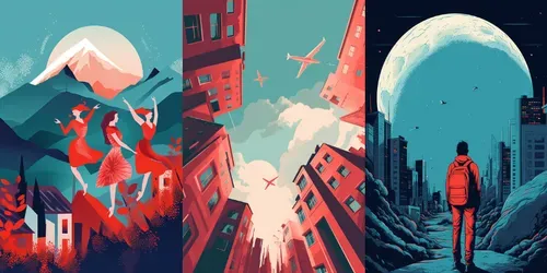 Flat Illustration Maker generated by midjourney