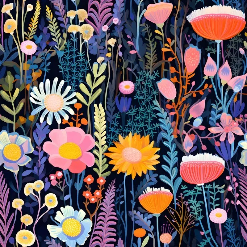Floral Fantasia Seamless Patterns